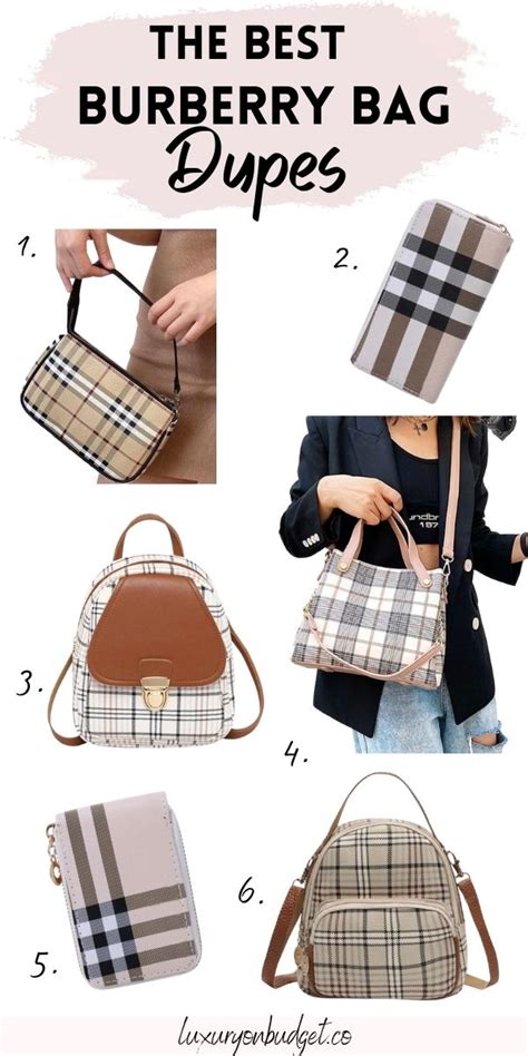 burberry dupe purse|burberry look alike bags.